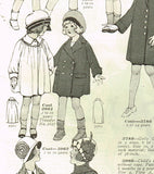 1920s Vintage McCall Sewing Pattern 3962 Cute Toddler Girls Flapper Coat Size 4