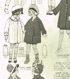 1920s Vintage McCall Sewing Pattern 3962 Cute Toddler Girls Flapper Coat Size 2