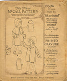 McCall 3966: 1920s Rare Uncut Baby Girls Coat Size 1 Antique Sewing Pattern