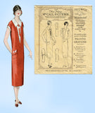 McCall 3972: 1920s Rare Plus Size Womens Dress Sz 42 Bust Vintage Sewing Pattern