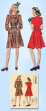 1930s Vintage McCall Sewing Pattern 4002 Pretty WWII Girls Dress Size 8 26B - Vintage4me2