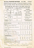1940s Vintage McCall Sewing Pattern 4096 Teen Girls Pinafore Dress and Blouse 14