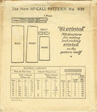 McCall 4158: 1920s Uncut Women's Corsetless Skirt Sz 34 W Vintage Sewing Pattern