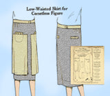 McCall 4158: 1920s Uncut Women's Corsetless Skirt Sz 34 W Vintage Sewing Pattern