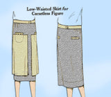 McCall 4158: 1920s Uncut Women's Corsetless Skirt Sz 34 W Vintage Sewing Pattern