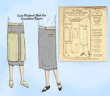McCall 4158: 1920s Uncut Women's Corsetless Skirt Sz 34 W Vintage Sewing Pattern