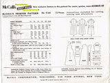 1950s Original Vintage McCall Pattern 4165 Uncut Misses Robe or Duster Sz 34 B