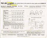 1950s Vintage McCall's Sewing Pattern 4166 Classic Easy Blouse Size 16 36 Bust