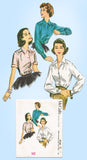 1950s Vintage McCall's Sewing Pattern 4166 Classic Easy Blouse Size 16 36 Bust