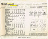 1950s Vintage McCalls Sewing Pattern 4203 Designer Helen Lee Girls Dress Size 6
