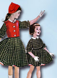 1950s Vintage McCalls Sewing Pattern 4203 Designer Helen Lee Girls Dress Size 6