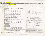 McCall 4248: 1950s Uncut Little Girls Skirt Set Size 7 Vintage Sewing Pattern