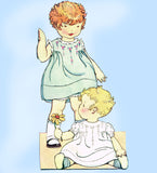 McCall 4252: 1920s Infants Christening Dress & Slip Vintage Sewing Pattern - Vintage4me2