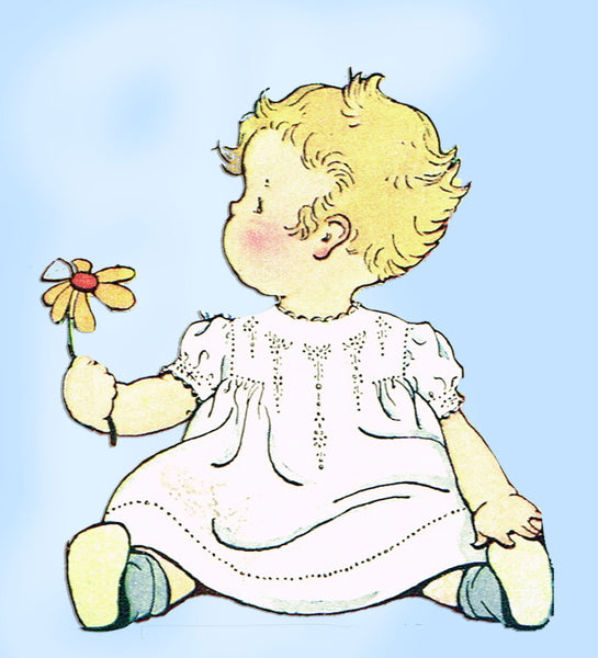 McCall 4252: 1920s Infants Christening Dress & Slip Vintage Sewing Pattern - Vintage4me2