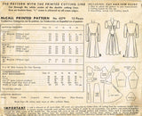 McCall 4379: Elegant Misses WWII Dinner Dress Size 32 B Vintage Sewing Pattern
