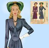 McCall 4379: Elegant Misses WWII Dinner Dress Size 32 B Vintage Sewing Pattern