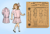 1910s Rare McCalls Sewing Pattern 4394 Uncut Toddler Girls Victorian Dress Sz6
