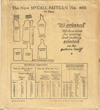 McCall 4405: 1920s Uncut Woman's Flapper Dress Sz 38 Bust Vintage Sewing Pattern