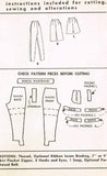1950s Vintage McCalls Sewing Pattern 4420 Misses Tapered Slacks or Shorts Sz 25W