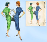 1950s Vintage Mccalls Sewing Pattern 4463 Uncut Misses Day Dress Size 33 Bust