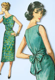 1950s Original Vintage McCall Pattern 4470 Uncut Misses Easy Cocktail Dress 36 B