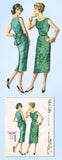 1950s Original Vintage McCall Pattern 4470 Uncut Misses Easy Cocktail Dress 36 B
