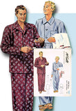 1940s Vintage McCall Sewing Pattern 4476 Uncut Men's Pajamas Size 38 40 Chest