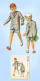 1950s Vintage McCall's Sewing Pattern 4502 Little Boys Shorts & Blazer Suit Sz 8