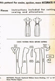 1950s Vintage McCalls Sewing Pattern 4529 Easy Misses Wiggle Dress Sz 11 31.5 B