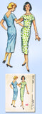 1950s Vintage McCalls Sewing Pattern 4529 Easy Misses Wiggle Dress Sz 11 31.5 B