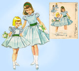 McCall's 4541: 1950s Sweet Helen Lee Girls Dress Size 8 Vintage Sewing Pattern