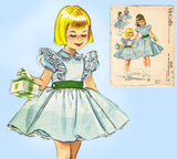 McCall's 4541: 1950s Sweet Helen Lee Girls Dress Size 8 Vintage Sewing Pattern