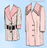 1910s Vintage McCall Sewing Pattern 4544 Uncut Little Girls Victorian Coat Sz 8