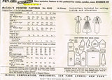 1950s Vintage McCall's Sewing Pattern 4550 Misses Dress Thin Full Skirt Sz 36B