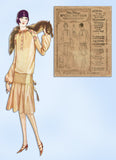 1920s Original Vintage McCall Sewing Pattern 4559 Uncut Shirred Flapper Dress 34B -Vintage4me2