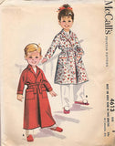 1950s Vintage McCall's Sewing Pattern 4613 Uncut Toddler Boy Girl Robe Size 5