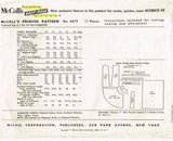 1950s Original Vintage McCalls Pattern 4676 Misses Trapeze Petticoat & Slip 34 B
