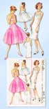 1950s Original Vintage McCalls Pattern 4676 Misses Trapeze Petticoat & Slip 34 B