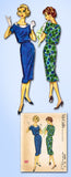 1950s Vintage McCalls Sewing Pattern 4707 Easy Misses Street Dress Size 12 32B