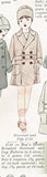 1920s Vintage McCall Sewing Pattern 4748 Baby Boys Double Breasted Coat Size 2