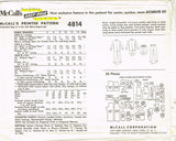 1950s Vintage McCall's Sewing Pattern 4814 Uncut Toddler Boys Suit Size 6