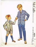 1950s Vintage McCall's Sewing Pattern 4814 Uncut Toddler Boys Suit Size 6