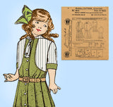1910s Rare McCalls Sewing Pattern 4814 Uncut Little Girls Victorian Dress Sz 10