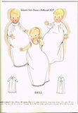 McCall 4832: 1920s Infants Christening Dress & Slip Vintage Sewing Pattern