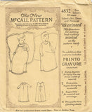 McCall 4832: 1920s Infants Christening Dress & Slip Vintage Sewing Pattern