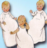 McCall 4832: 1920s Infants Christening Dress & Slip Vintage Sewing Pattern