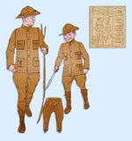 1920s McCall Sewing Pattern 4853 Toddler Boys Rough Rider Military Costume Sz 6