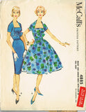 1950s Original Vintage McCall Pattern 4885 Uncut Minikin Display Doll Dress RARE