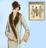 McCall 4912: 1920s Plus Size Womens Flapper Coat Sz 42 B Vintage Sewing Pattern