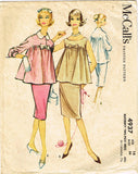 1950s Vintage McCall's Sewing Pattern 4937 Uncut Misses Maternity Suit Sz 14 34B